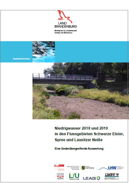 Bild vergrößern (Bild: Länderübergreifende Auswertung Niedrigwasser 2018 und 2019 Schwarze Elster, Spree und Lausitzer Neiße)