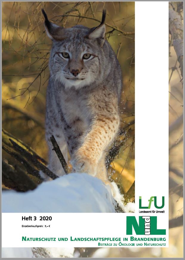 Bild vergrößern (Bild: Titelblatt der Zeitschrift Naturschutz und Landschaftspflege in Brandenburg, Heft 3 2020.)
