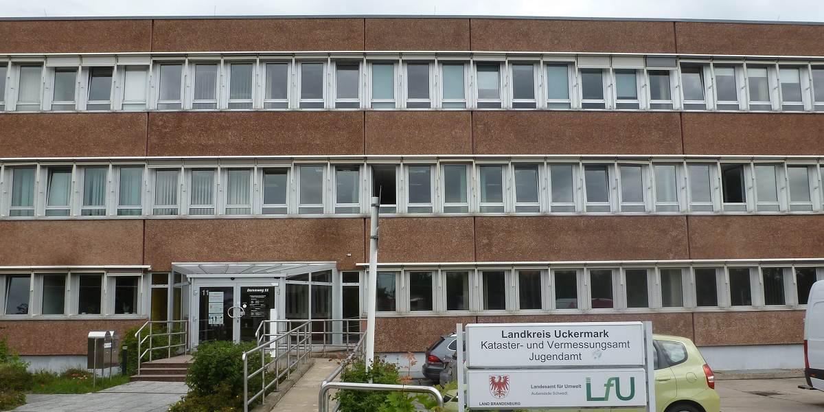 Das Gebäude des Standortes des Landesamtes für Umwelt in Schwedt