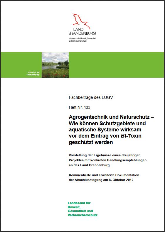 Bild vergrößern (Bild: Titelseite: Agrogentechnik und Naturschutz - Fachbeiträge, Heft 133)