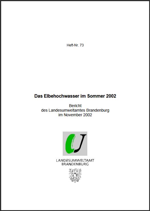 Bild vergrößern (Bild: Das Elbehochwasser im Sommer 2002 - Fachbeiträge, Heft 73)