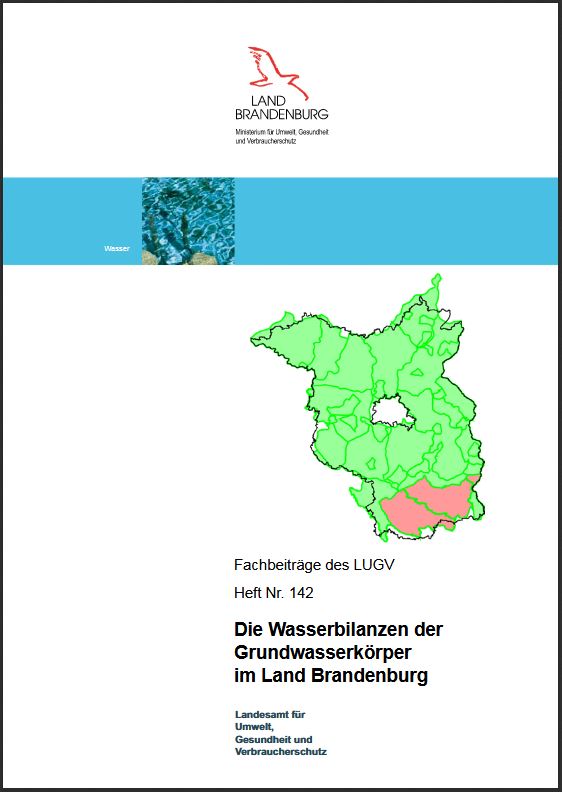 Bild vergrößern (Bild: Die Wasserbilanzen der Grundwasserkörper im Land Brandenburg - Fachbeiträge, Heft 142)