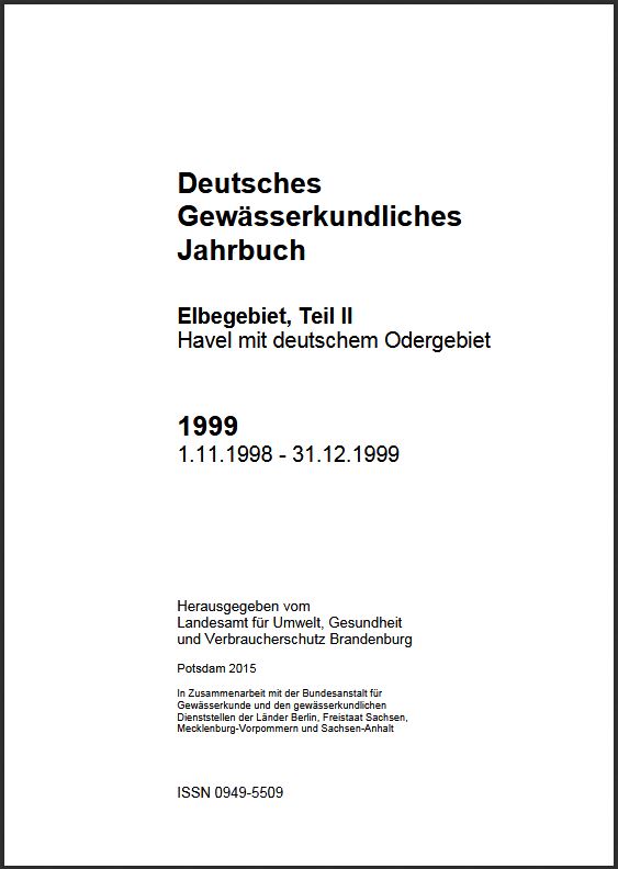 Bild vergrößern (Bild: Deutsches Gewässerkundliches Jahrbuch 1999)