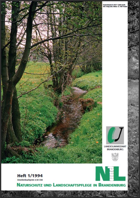 Bild vergrößern (Bild: Zeitschrift: Naturschutz und Landschaftspflege in Brandenburg Heft 1 - 1994)