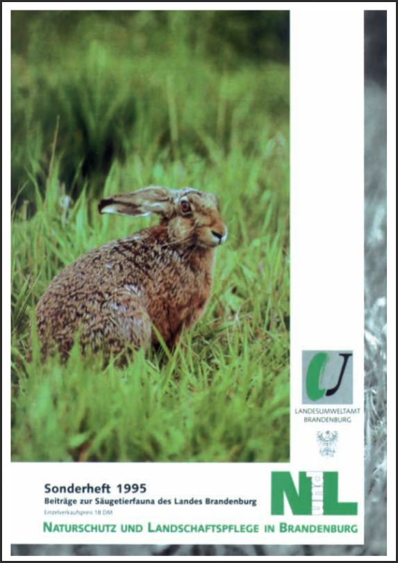 Bild vergrößern (Bild: Titelseite der Zeitschrift: Naturschutz und Landschaftspflege in Brandenburg Sonderheft - 1995)