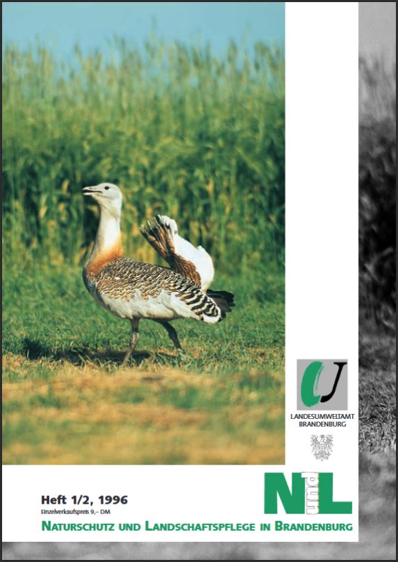 Bild vergrößern (Bild: Titelseite der Zeitschrift Naturschutz und Landschaftspflege in Brandenburg Heft 1/2 - 1996)