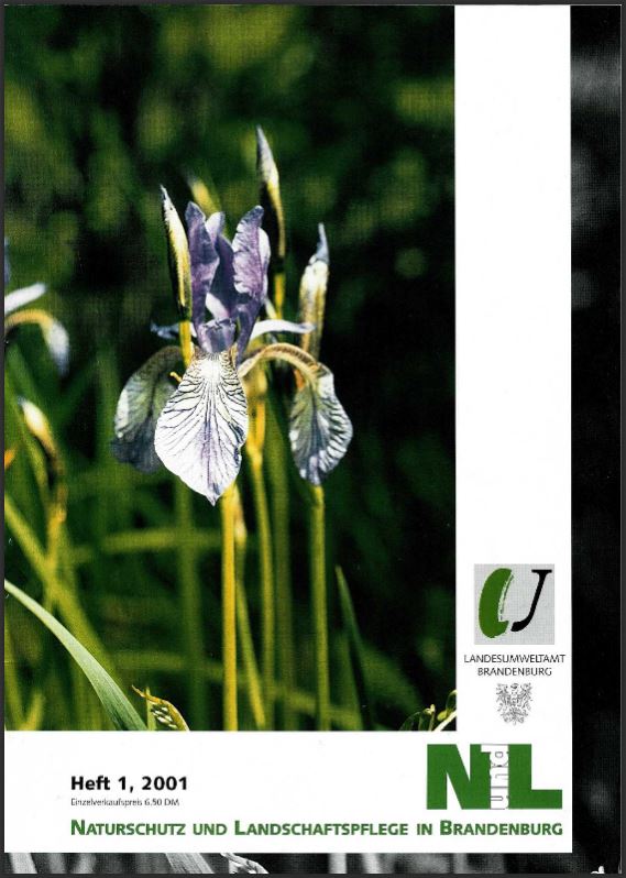 Bild vergrößern (Bild: Titelseite der Zeitschrift: Naturschutz und Landschaftspflege in Brandenburg Heft 1 - 2001)