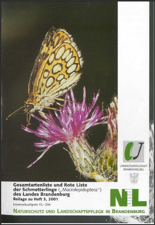 Bild vergrößern (Bild: Zeitschrift: Naturschutz und Landschaftspflege in Brandenburg - Beilage zu Heft 3 - 2001 - Schmetterlinge)