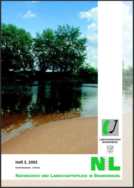 Bild vergrößern (Bild: Titelseite der Zeitschrift Naturschutz und Landschaftspflege in Brandenburg Heft 3 - 2003)