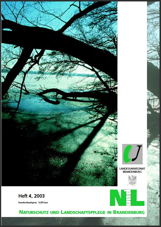 Bild vergrößern (Bild: Titelseite der Zeitschrift Naturschutz und Landschaftspflege in Brandenburg Heft 4 - 2003)