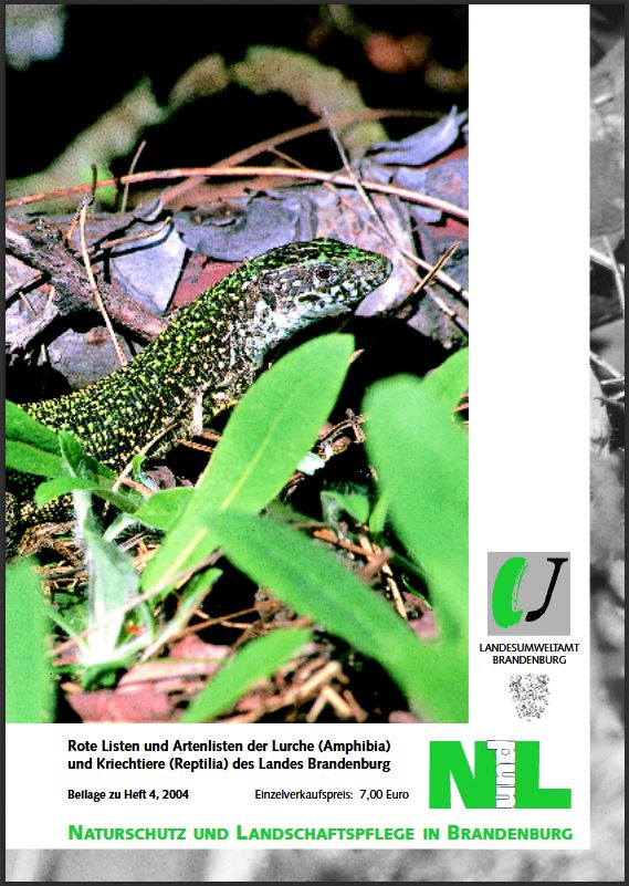 Bild vergrößern (Bild: Titelseite der Zeitschrift: Naturschutz und Landschaftspflege in Brandenburg - Beilage Rote Listen Heft 4 - 2004)