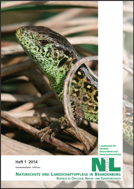 Bild vergrößern (Bild: Titelseite der Zeitschrift: Naturschutz und Landschaftspflege in Brandenburg Heft 1 - 2014)