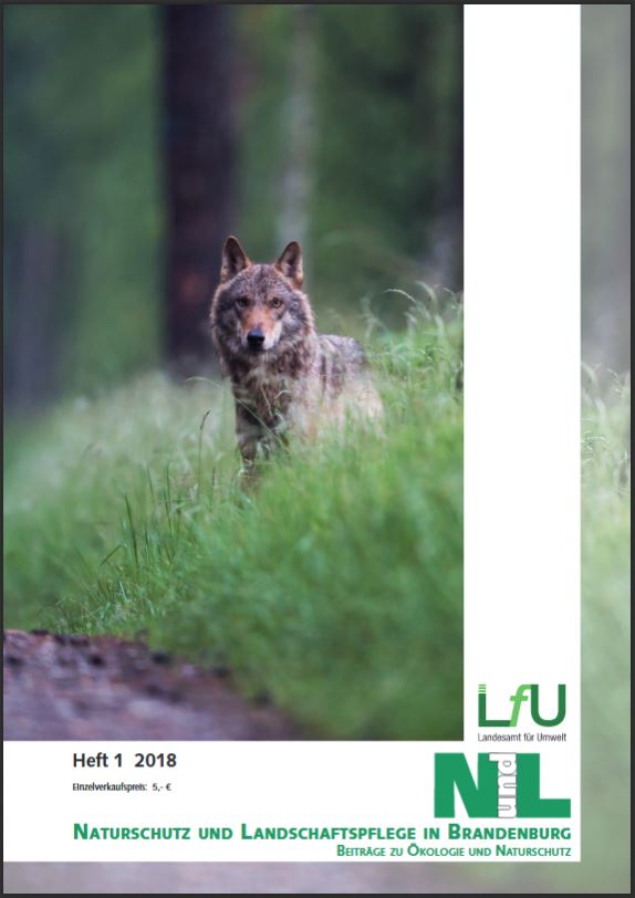Bild vergrößern (Bild: Titelseite der Zeitschrift: Naturschutz und Landschaftspflege in Brandenburg Heft 1 - 2018)
