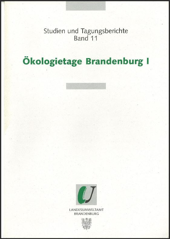 Bild vergrößern (Bild: Titelseite: Brandenburger Ökologietage - Studien und Tagungsberichte, Band 11)