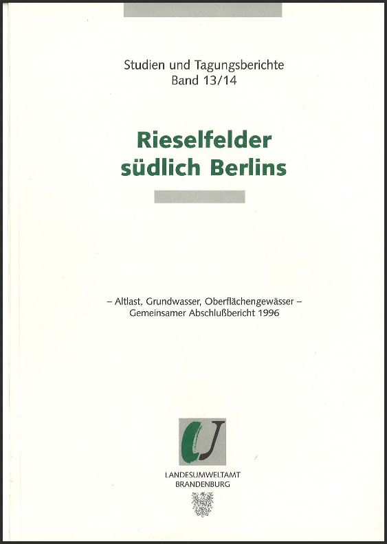 Bild vergrößern (Bild: Titelseite: Rieselfelder südlich Berlins - Studien und Tagungsberichte, Band 13 und 14)