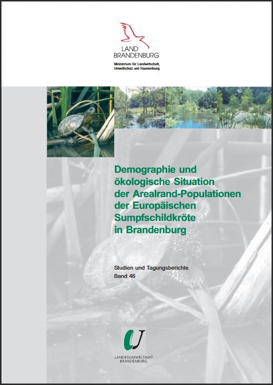 Bild vergrößern (Bild: Titelseite: Demographie und ökologische Situation der Arealrand-Populationen der Europäischen Sumpfschildkröte - Studien und Tagungsberichte, Band 46)