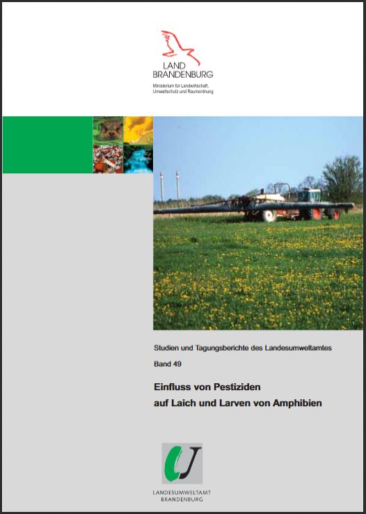 Bild vergrößern (Bild: Titelseite: Einfluss von Pestiziden auf Laich und Larven von Amphibien - Studien und Tagungsberichte, Band 49)