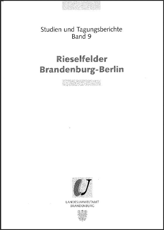Bild vergrößern (Bild: Rieselfelder Brandenburg-Berlin - Studien und Tagungsberichte, Band 9)