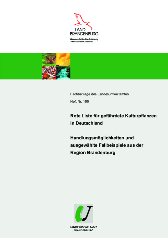 Bild vergrößern (Bild: Rote Liste für gefährdete Kulturpflanzen in Deutschland - Fachbeiträge, Heft 100)